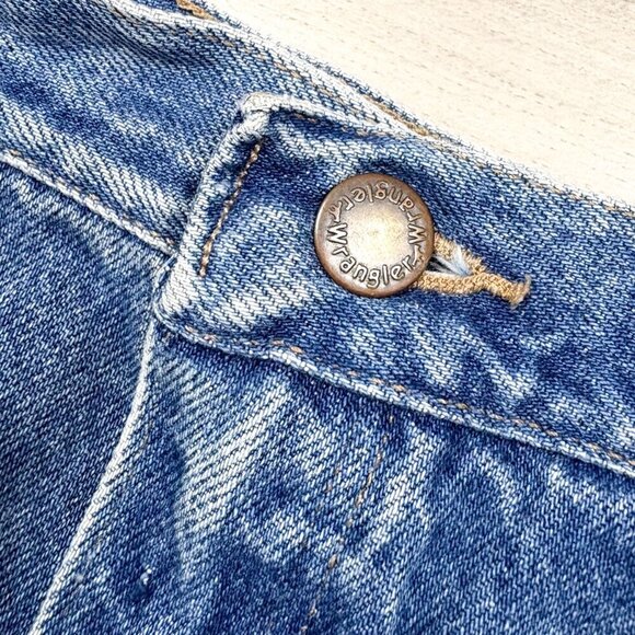 Wrangler Womens Vintage Denim Mini Skirt Blue Size 27 Y2K - Picture 4 of 6